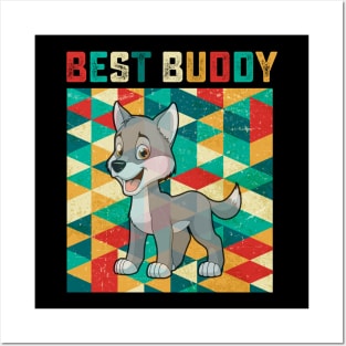 Best Buddy Wolf Posters and Art